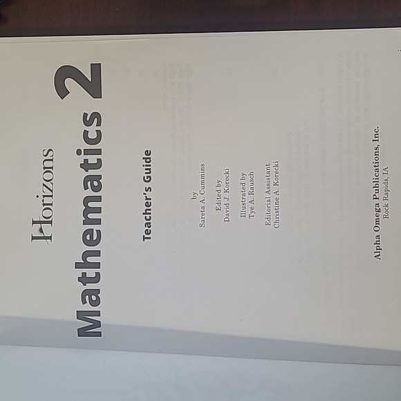 Horizon's Math 2 Teachers Guide - Picture 4 of 4